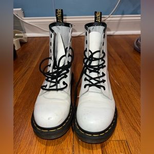 White Doc Martens-Size 8